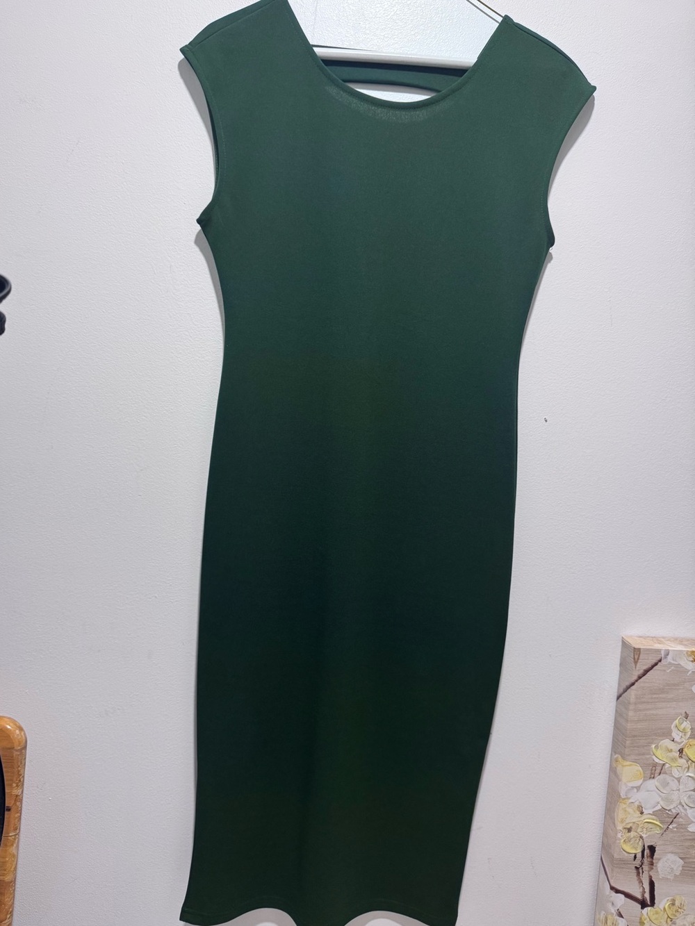 Forever Young Sleeveless Midi Dress in Deep Green